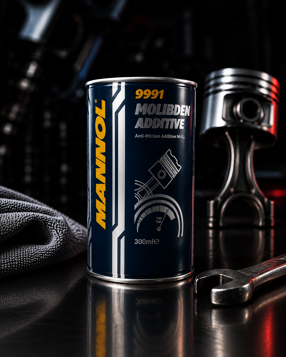 Mannol 9991 Molibden Additive MoS₂ 300 ml | Aditivo Antifricción para Motor